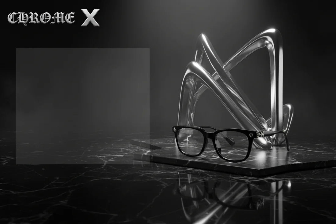 Chrome hearts glases transparenti silver